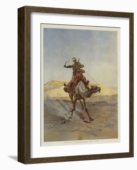 A Despatch-Bearer Egyptian Camel Corps-Lady Butler-Framed Giclee Print