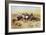 A Desperate Stand-Charles Marion Russell-Framed Art Print