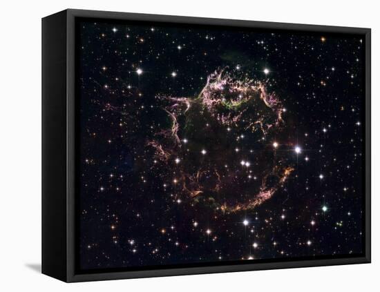 A Detailed View at the Tattered Remains of a Supernova Explosion known as Cassiopeia A-Stocktrek Images-Framed Premier Image Canvas