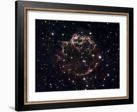 A Detailed View at the Tattered Remains of a Supernova Explosion known as Cassiopeia A-Stocktrek Images-Framed Photographic Print