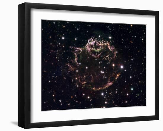 A Detailed View at the Tattered Remains of a Supernova Explosion known as Cassiopeia A-Stocktrek Images-Framed Photographic Print