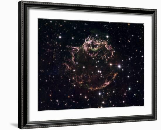 A Detailed View at the Tattered Remains of a Supernova Explosion known as Cassiopeia A-Stocktrek Images-Framed Photographic Print