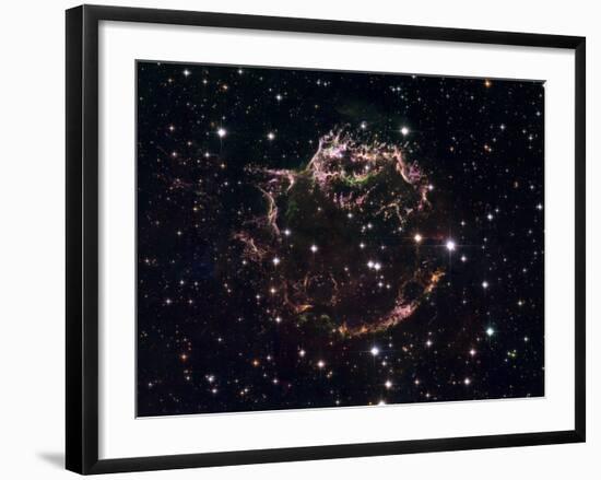 A Detailed View at the Tattered Remains of a Supernova Explosion known as Cassiopeia A-Stocktrek Images-Framed Photographic Print