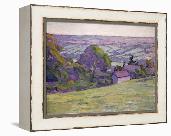 A Devonshire Valley, Number 1-Robert Polhill Bevan-Framed Premier Image Canvas