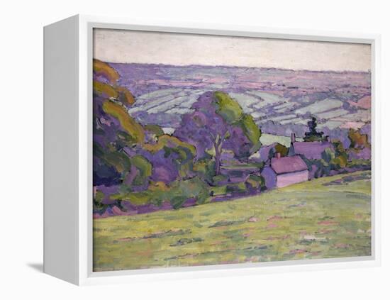 A Devonshire Valley, Number 1-Robert Polhill Bevan-Framed Premier Image Canvas