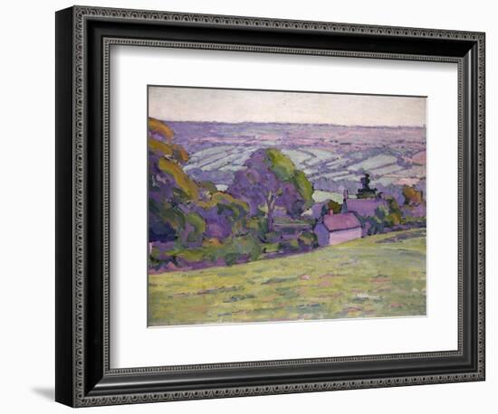 A Devonshire Valley, Number 1-Robert Polhill Bevan-Framed Giclee Print