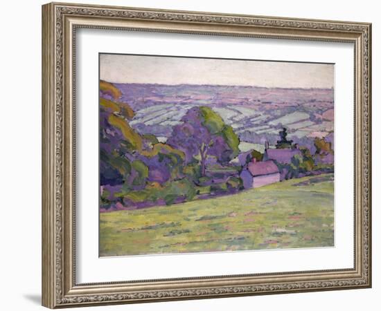 A Devonshire Valley, Number 1-Robert Polhill Bevan-Framed Giclee Print