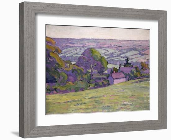 A Devonshire Valley, Number 1-Robert Polhill Bevan-Framed Giclee Print