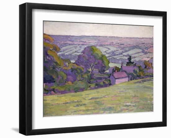 A Devonshire Valley, Number 1-Robert Polhill Bevan-Framed Giclee Print