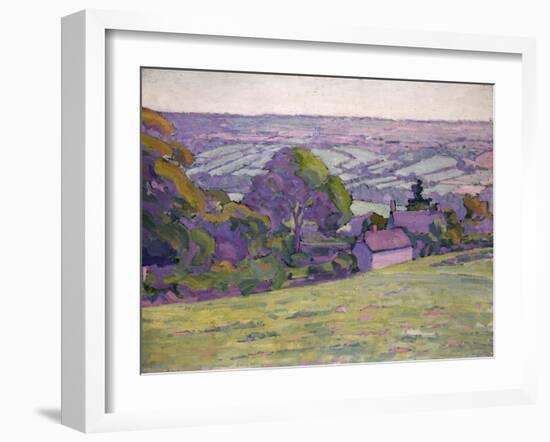 A Devonshire Valley, Number 1-Robert Polhill Bevan-Framed Giclee Print