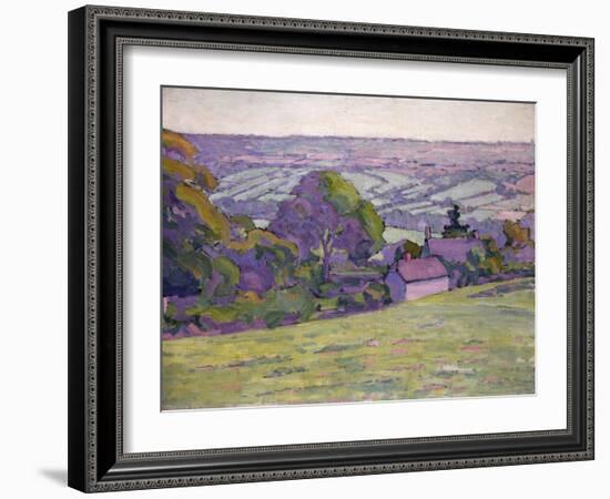 A Devonshire Valley, Number 1-Robert Polhill Bevan-Framed Giclee Print