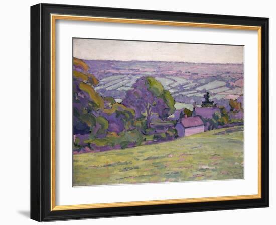 A Devonshire Valley, Number 1-Robert Polhill Bevan-Framed Giclee Print