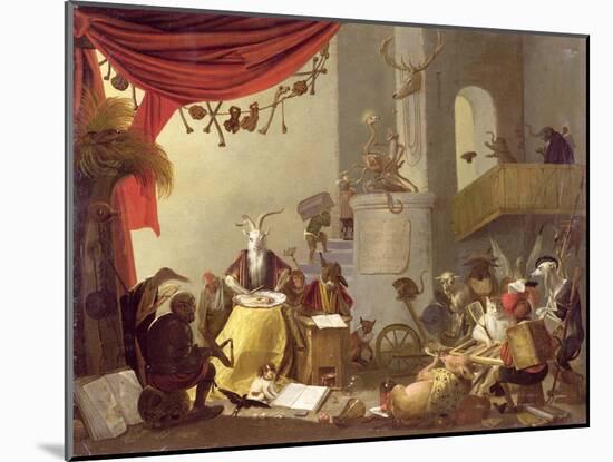 A Diablerie-Cornelis Saftleven-Mounted Giclee Print