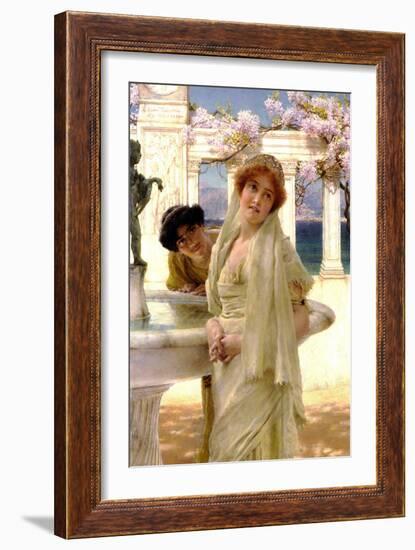 A Difference of Opinion-Sir Lawrence Alma-Tadema-Framed Art Print