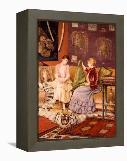 A Difficult Decision-Georges Croegaert-Framed Premier Image Canvas