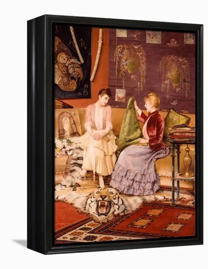 A Difficult Decision-Georges Croegaert-Framed Premier Image Canvas