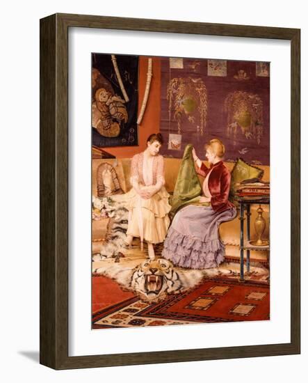 A Difficult Decision-Georges Croegaert-Framed Giclee Print