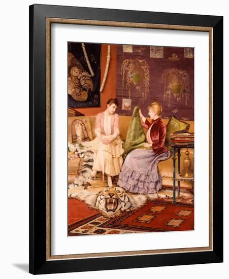 A Difficult Decision-Georges Croegaert-Framed Giclee Print