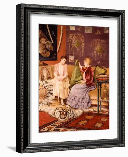 A Difficult Decision-Georges Croegaert-Framed Giclee Print