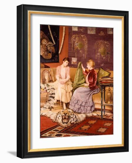 A Difficult Decision-Georges Croegaert-Framed Giclee Print