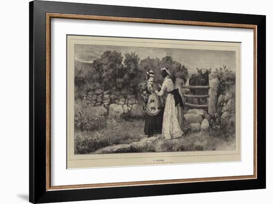 A Dilemma-Heywood Hardy-Framed Giclee Print