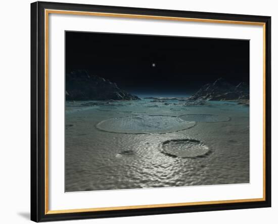 A Diminutive Sun Rises over Triton-Stocktrek Images-Framed Photographic Print