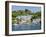 A Dinghy Sails Past the Village of Boddinick Near Fowey, Cornwall, England, United Kingdom, Europe-David Clapp-Framed Photographic Print