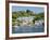 A Dinghy Sails Past the Village of Boddinick Near Fowey, Cornwall, England, United Kingdom, Europe-David Clapp-Framed Photographic Print