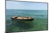 A Dingy Floats by Itself on Open Green Waters Near the Southern Coast of Cuba-James White-Mounted Photographic Print