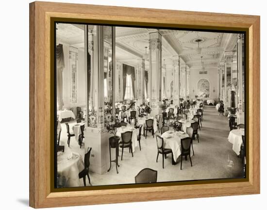 A Dining Room at the Robert Treat Hotel, Newark, New Jersey, 1916-Byron Company-Framed Premier Image Canvas