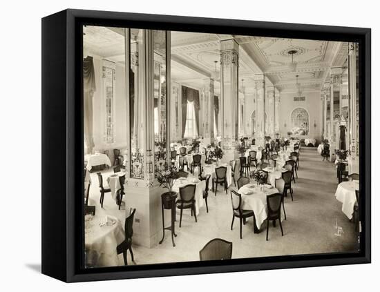 A Dining Room at the Robert Treat Hotel, Newark, New Jersey, 1916-Byron Company-Framed Premier Image Canvas