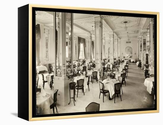 A Dining Room at the Robert Treat Hotel, Newark, New Jersey, 1916-Byron Company-Framed Premier Image Canvas