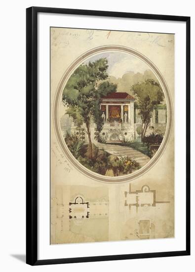 A Dining Room in Summer-Adrien Chancel-Framed Giclee Print