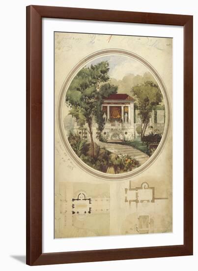 A Dining Room in Summer-Adrien Chancel-Framed Giclee Print