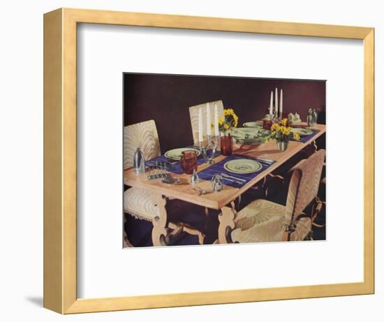 A dining table, c1939-Unknown-Framed Photographic Print