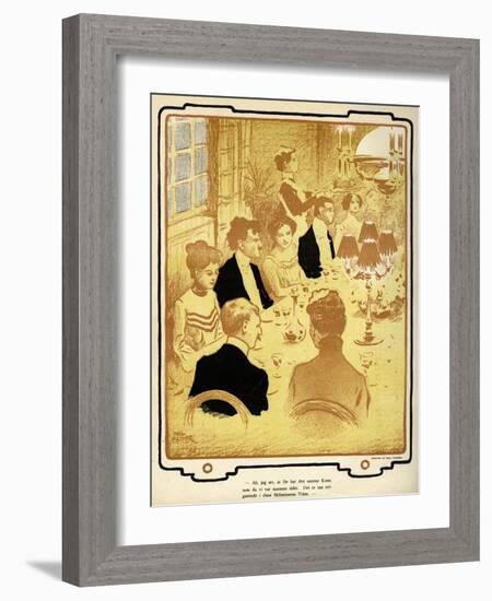 A Dinner Party-Paul Fischer-Framed Art Print