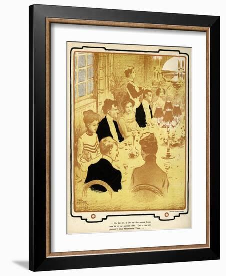 A Dinner Party-Paul Fischer-Framed Art Print