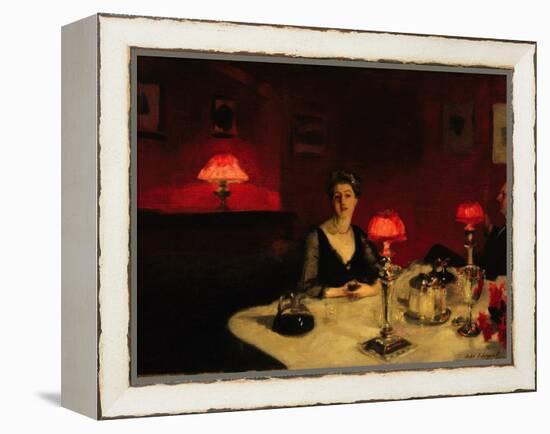 A Dinner Table at Night, 1884-John Singer Sargent-Framed Premier Image Canvas