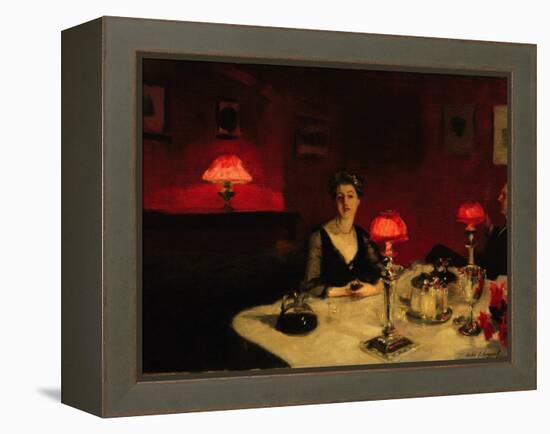 A Dinner Table at Night, 1884-John Singer Sargent-Framed Premier Image Canvas