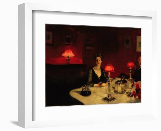 A Dinner Table at Night  Peinture De John Singer Sargent (1856-1925) 1884 Fine Arts Museums of San-John Singer Sargent-Framed Giclee Print