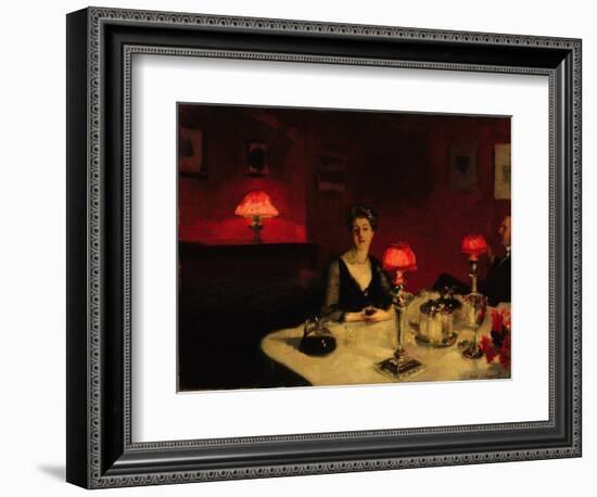 A Dinner Table at Night  Peinture De John Singer Sargent (1856-1925) 1884 Fine Arts Museums of San-John Singer Sargent-Framed Giclee Print