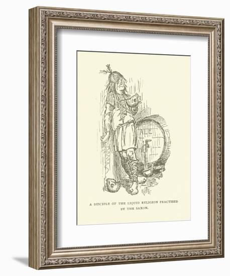 A Disciple of the Liquid Religion Practised by the Saxon-null-Framed Giclee Print