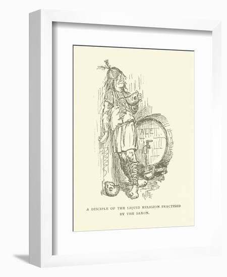 A Disciple of the Liquid Religion Practised by the Saxon-null-Framed Giclee Print