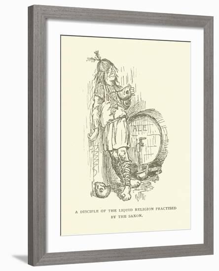 A Disciple of the Liquid Religion Practised by the Saxon-null-Framed Giclee Print