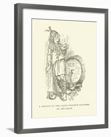A Disciple of the Liquid Religion Practised by the Saxon-null-Framed Giclee Print