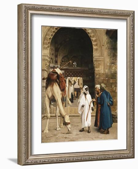 A Dispute Among Arabs; Dispute D'Arabes, 1872-Jean Leon Gerome-Framed Giclee Print