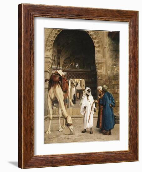 A Dispute Among Arabs; Dispute D'Arabes, 1872-Jean Leon Gerome-Framed Giclee Print