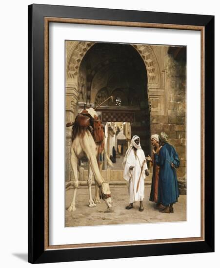 A Dispute Among Arabs; Dispute D'Arabes, 1872-Jean Leon Gerome-Framed Giclee Print
