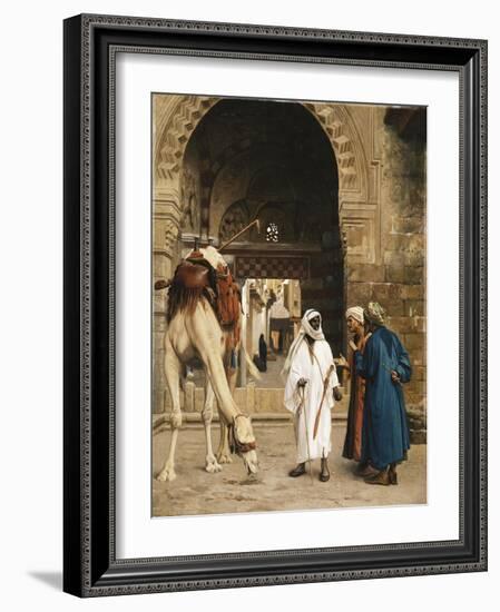 A Dispute Among Arabs; Dispute D'Arabes, 1872-Jean Leon Gerome-Framed Giclee Print