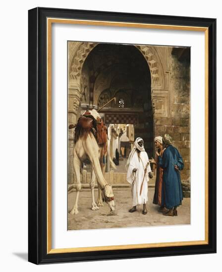 A Dispute Among Arabs; Dispute D'Arabes, 1872-Jean Leon Gerome-Framed Giclee Print